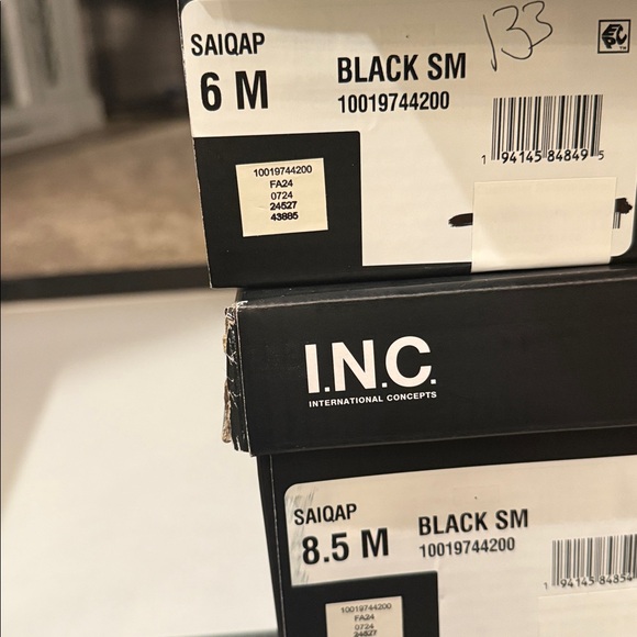 NEW INC International Concepts Black Boots with Silver Grommet Accents - Picture 8 of 8